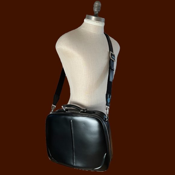 SAMSONITE BLACK LABEL BAYAMO LEATHER LAPTOP ATTACHE BAG NWT - Picture 2 of 8